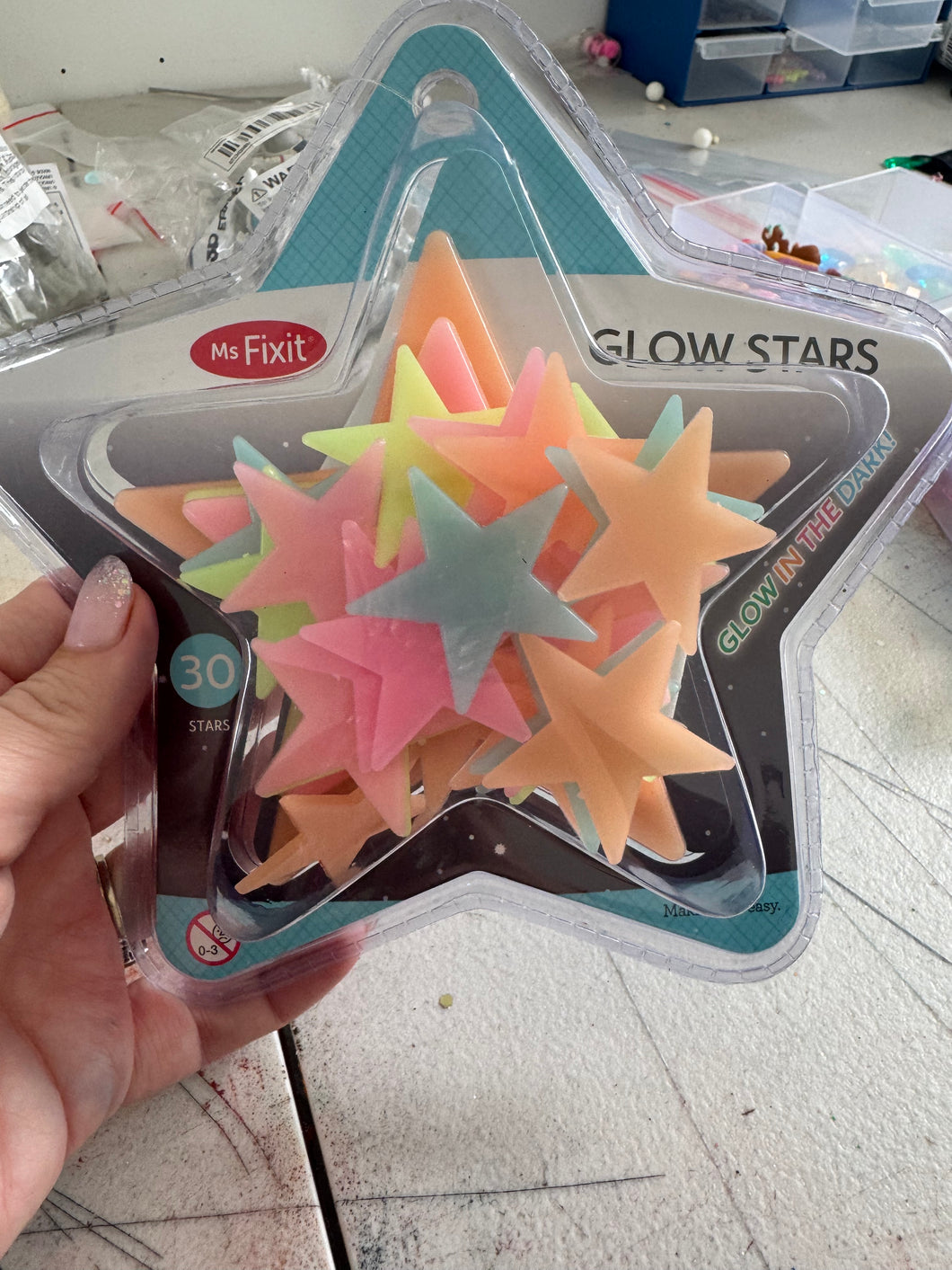 Pack of glow stars