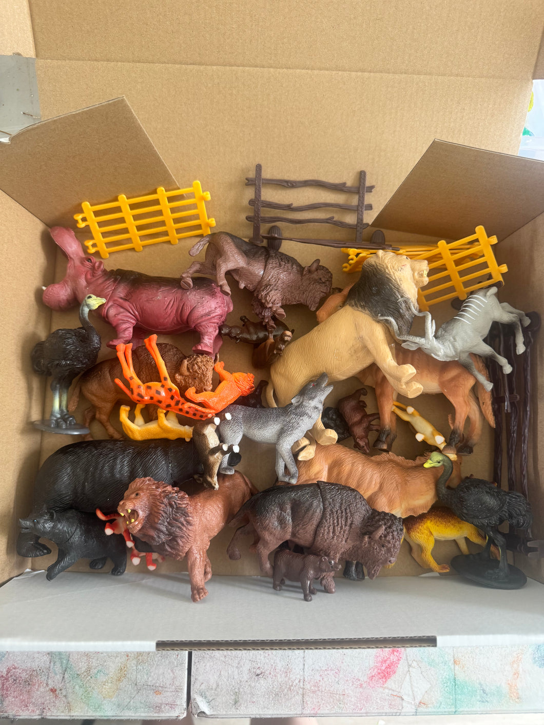 Large box safari animals